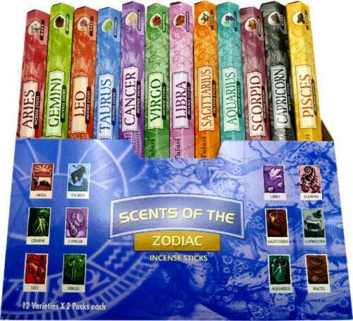 BUY 6 GET 1 FREE/ Zodiac Incense/ Astrological Fragant Incense