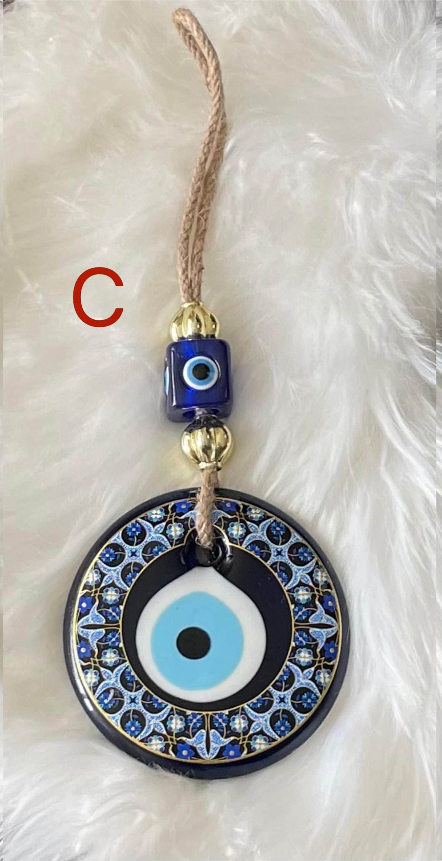 EVIL EYE Hanger/Glass Hanger/Turkish Style Wall Décor