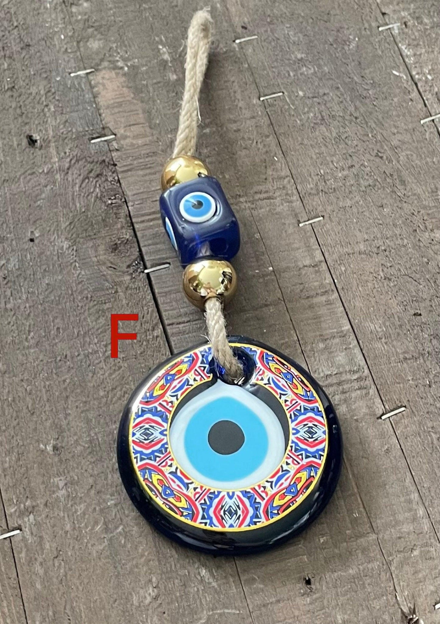 EVIL EYE Hanger/Glass Hanger/Turkish Style Wall Décor