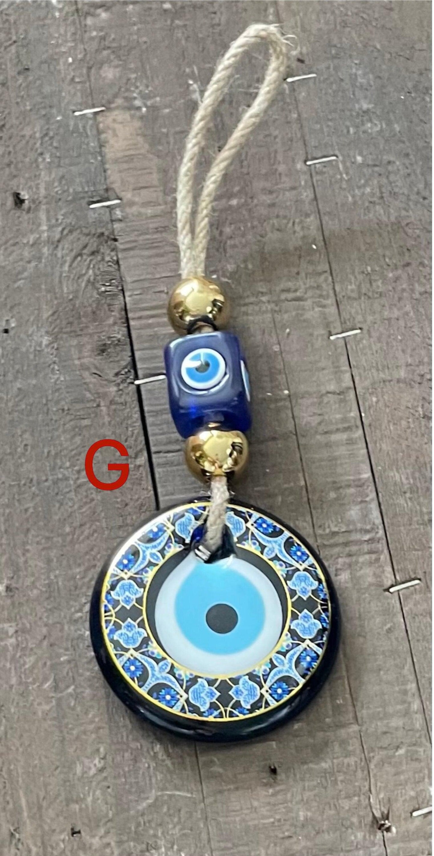 EVIL EYE Hanger/Glass Hanger/Turkish Style Wall Décor