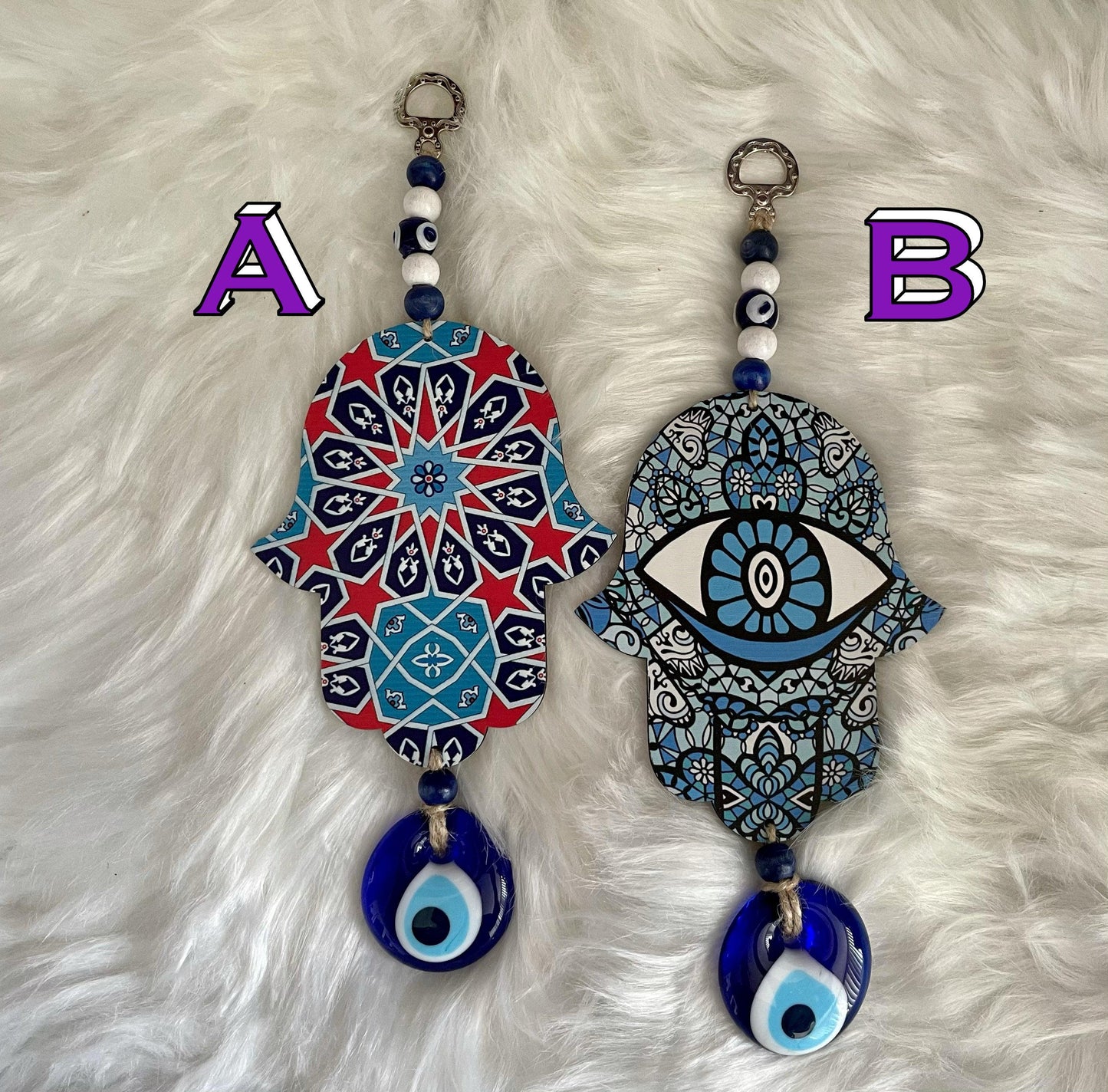 EVIL EYE Hanger/Glass Hanger/Turkish Style Wall Décor