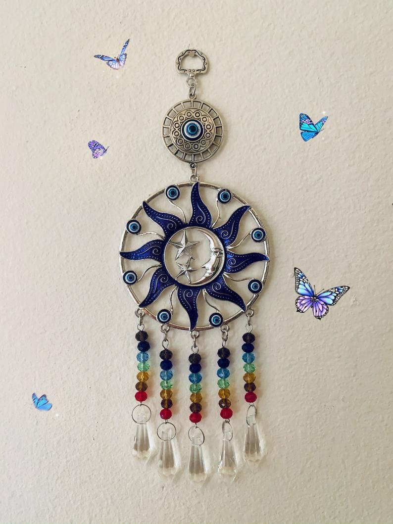 EVIL EYE Hanger/Glass Hanger/Turkish Style Wall Décor