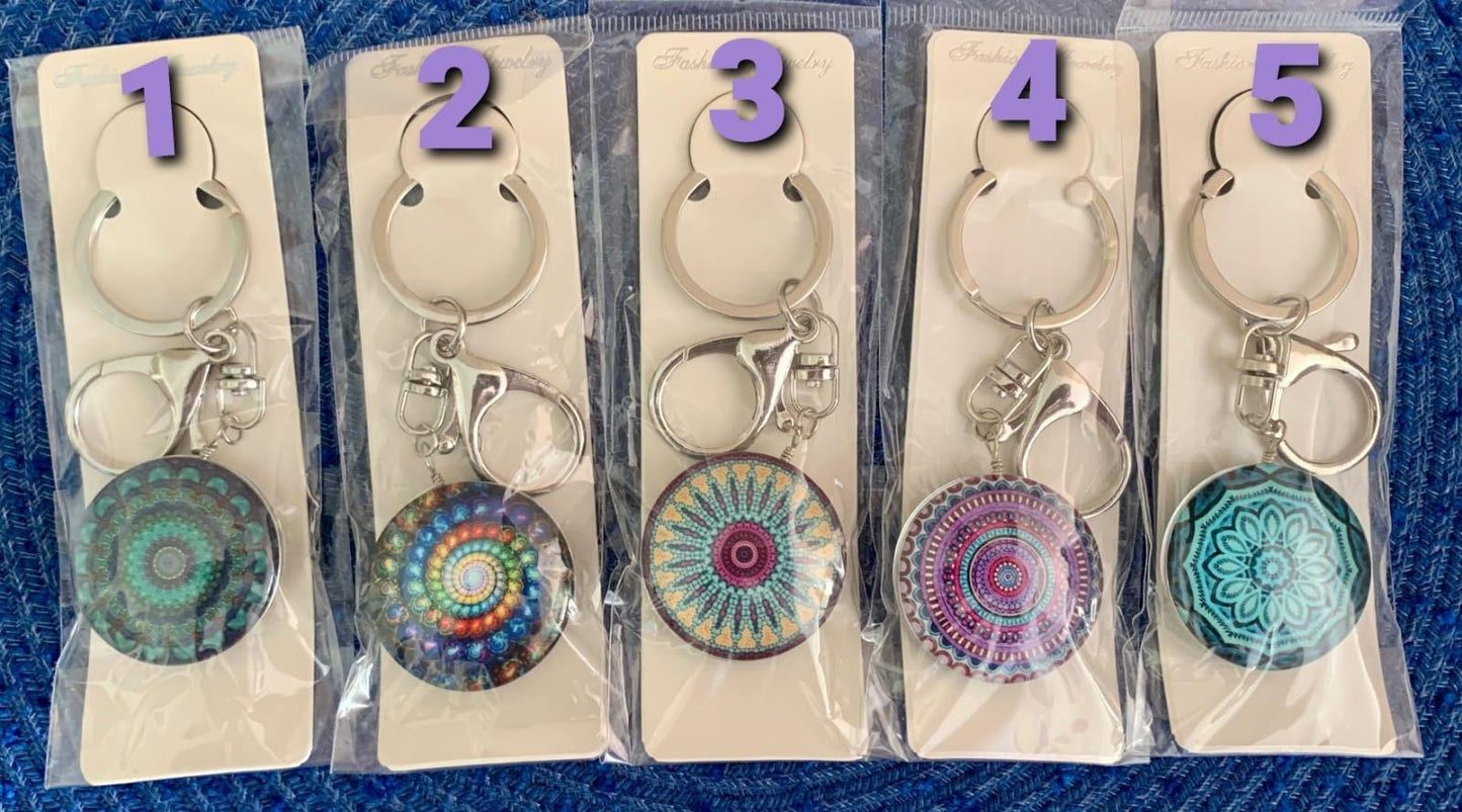 KEY CHAINS Evil Eye Protection and good luck/ Heart/ Love/ Inspirational/ Mandala