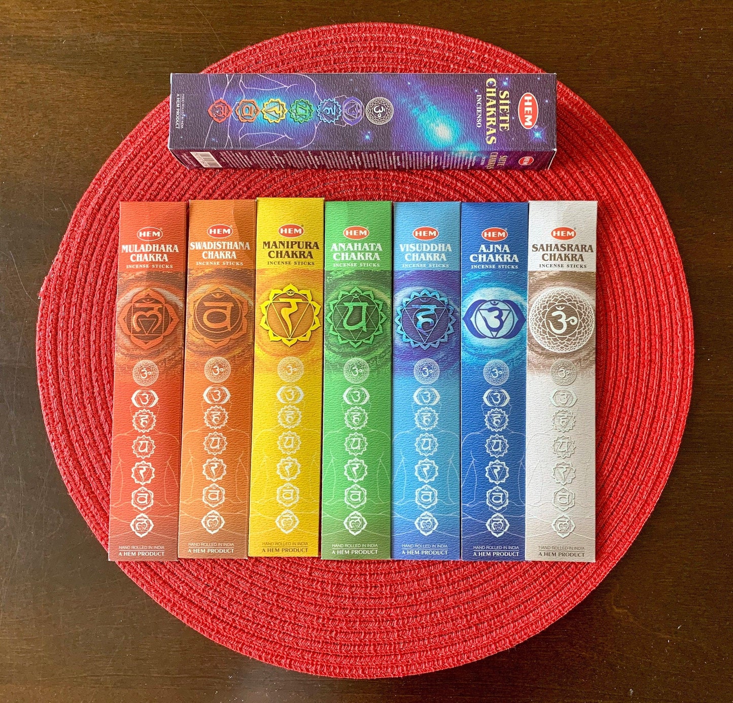 7 CHAKRA INCENSE/ Chakra Box/Chakra Hexagon