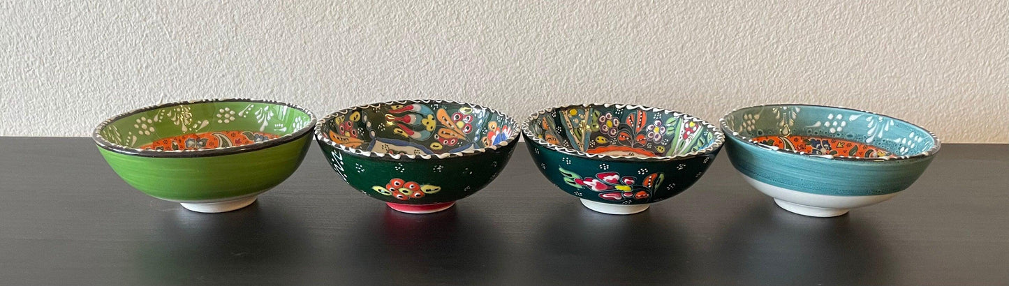 HAND PAINTED BOWL/ ceramic dish/ multipurpose dish/home decor/room decor Size small and large