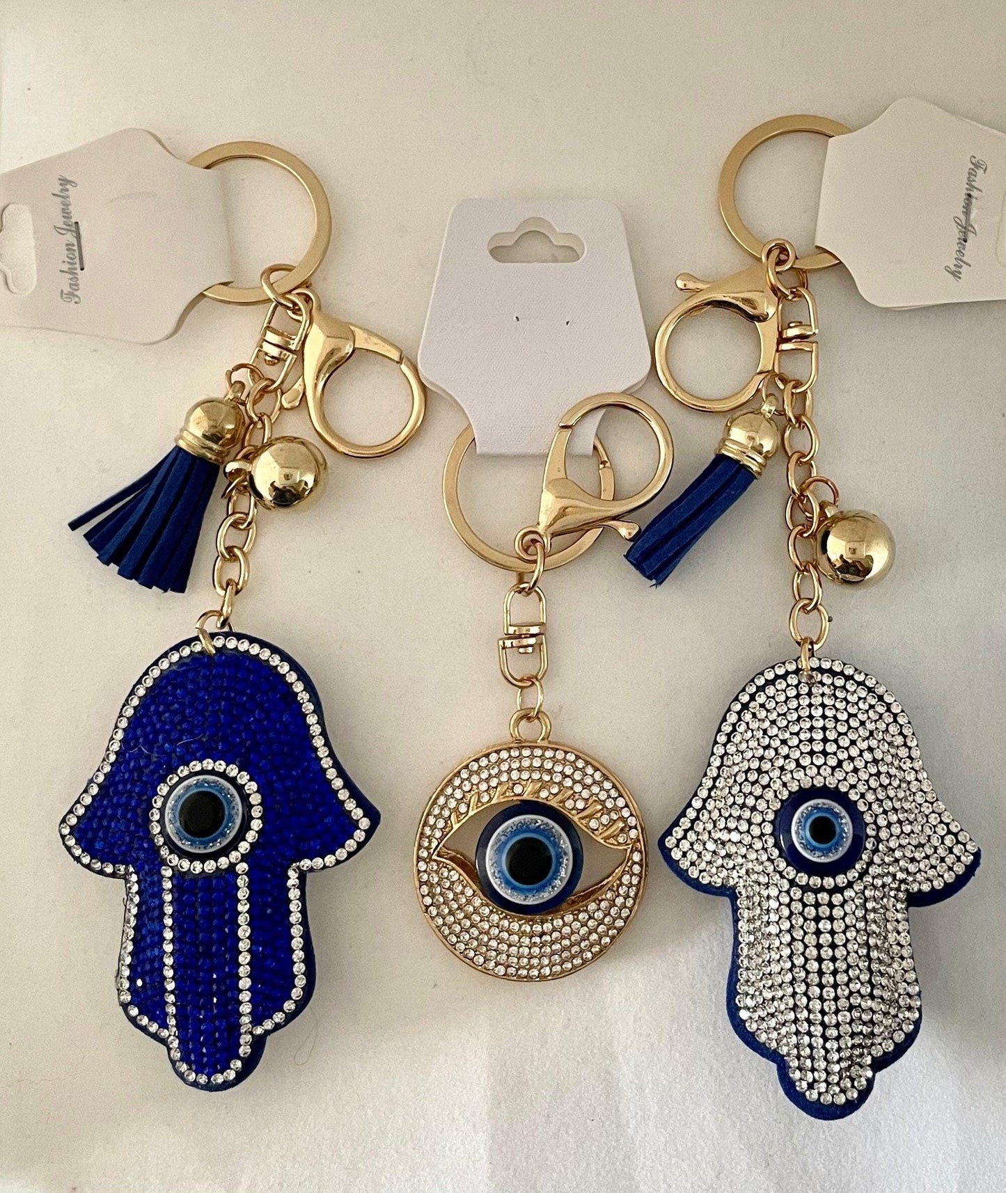 KEY CHAINS Evil Eye Protection and good luck/ Hamsa Keychain/