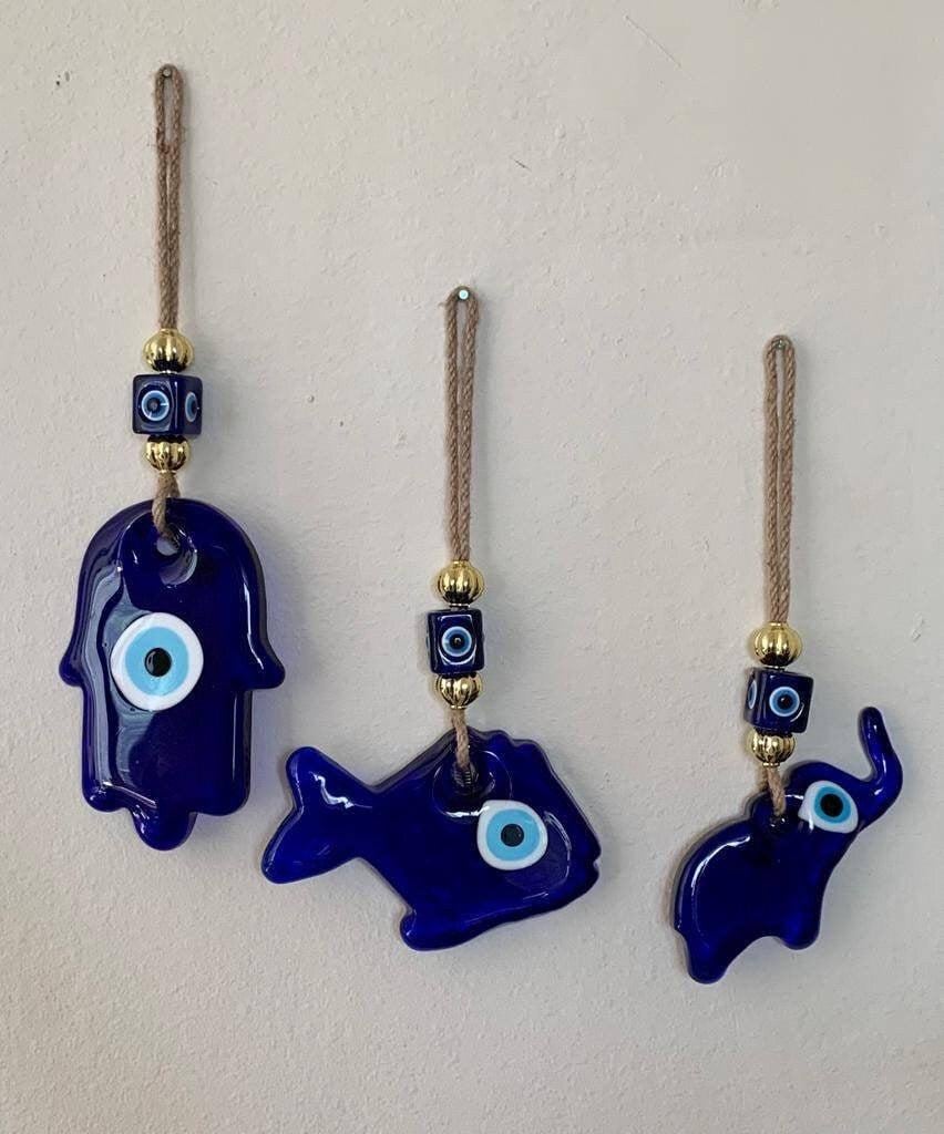 EVIL EYE Hanger/Glass Hanger/Turkish Style Wall Décor