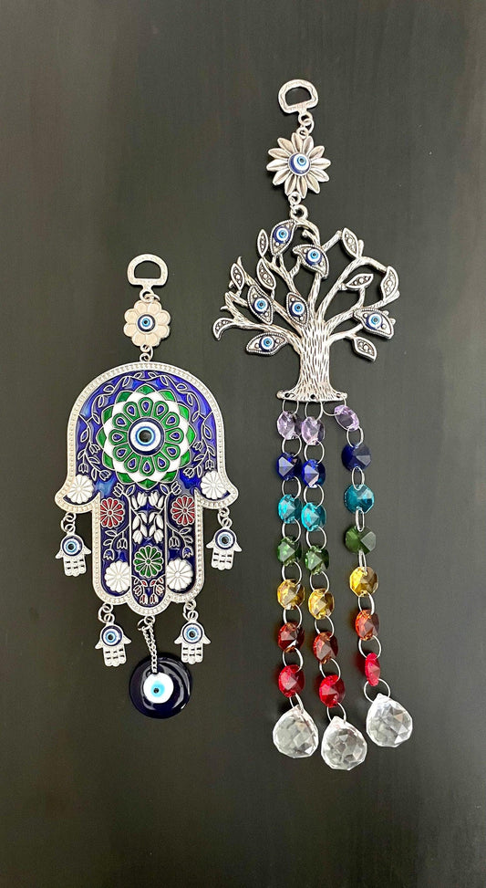 EVIL EYE Home Decor Wall Hanger/Nazar Hangers/Hamsa Hangers/Elephant Decoration/Hand of Fatima Decor