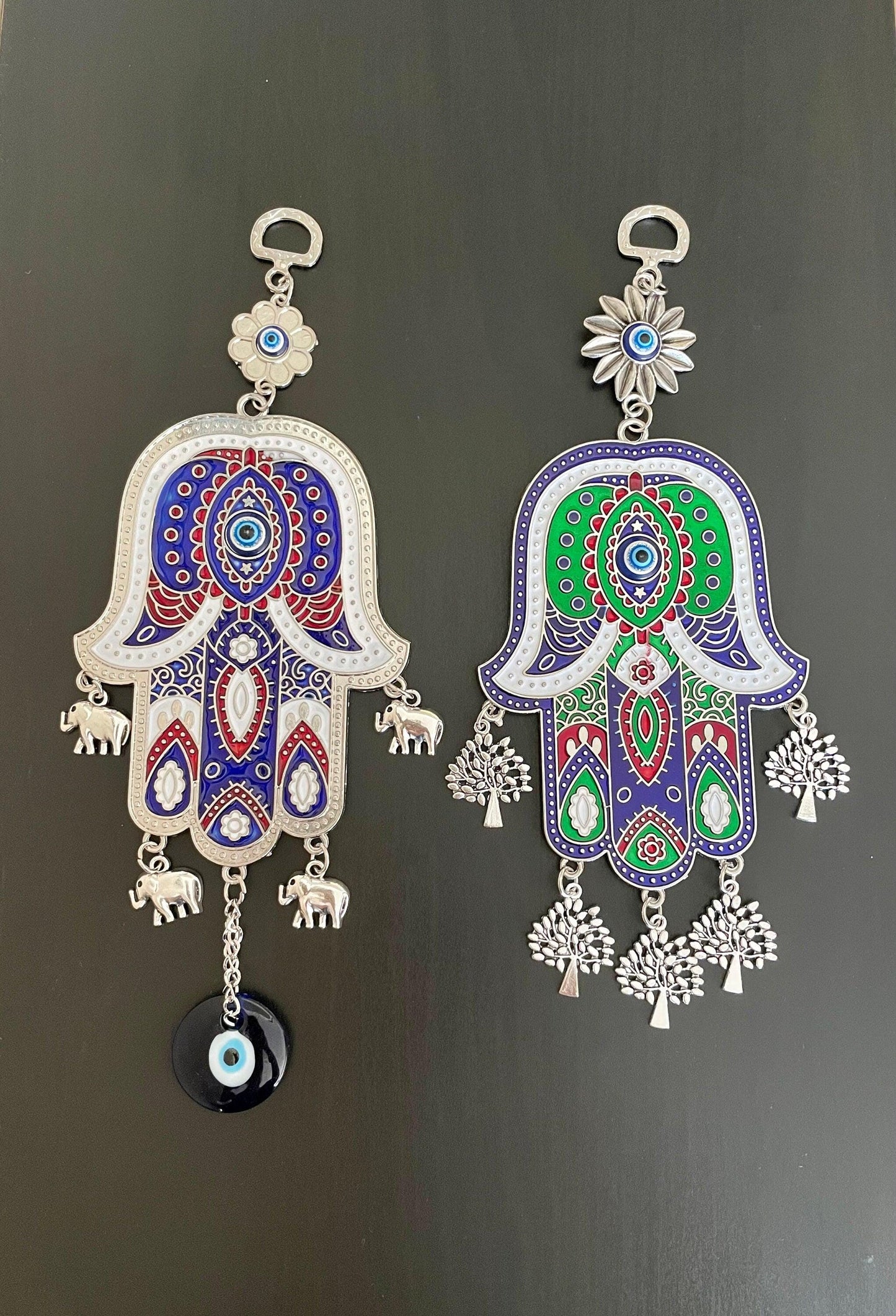 EVIL EYE Home Decor Wall Hanger/Nazar Hangers/Hamsa Hangers/Elephant Decoration/Hand of Fatima Decor