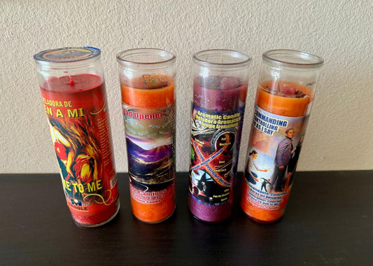 ENERGIZED AND ANOINTED Glass Candles | Blessed and Consecrated/Bouji Kouran| Witchcraft Candles