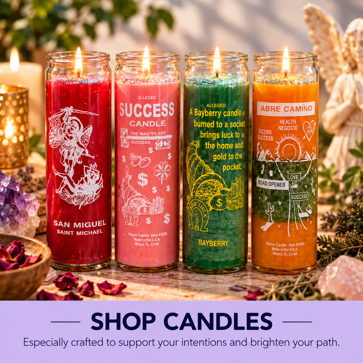 custom candle lighting service personalized spiritual ritual candles
