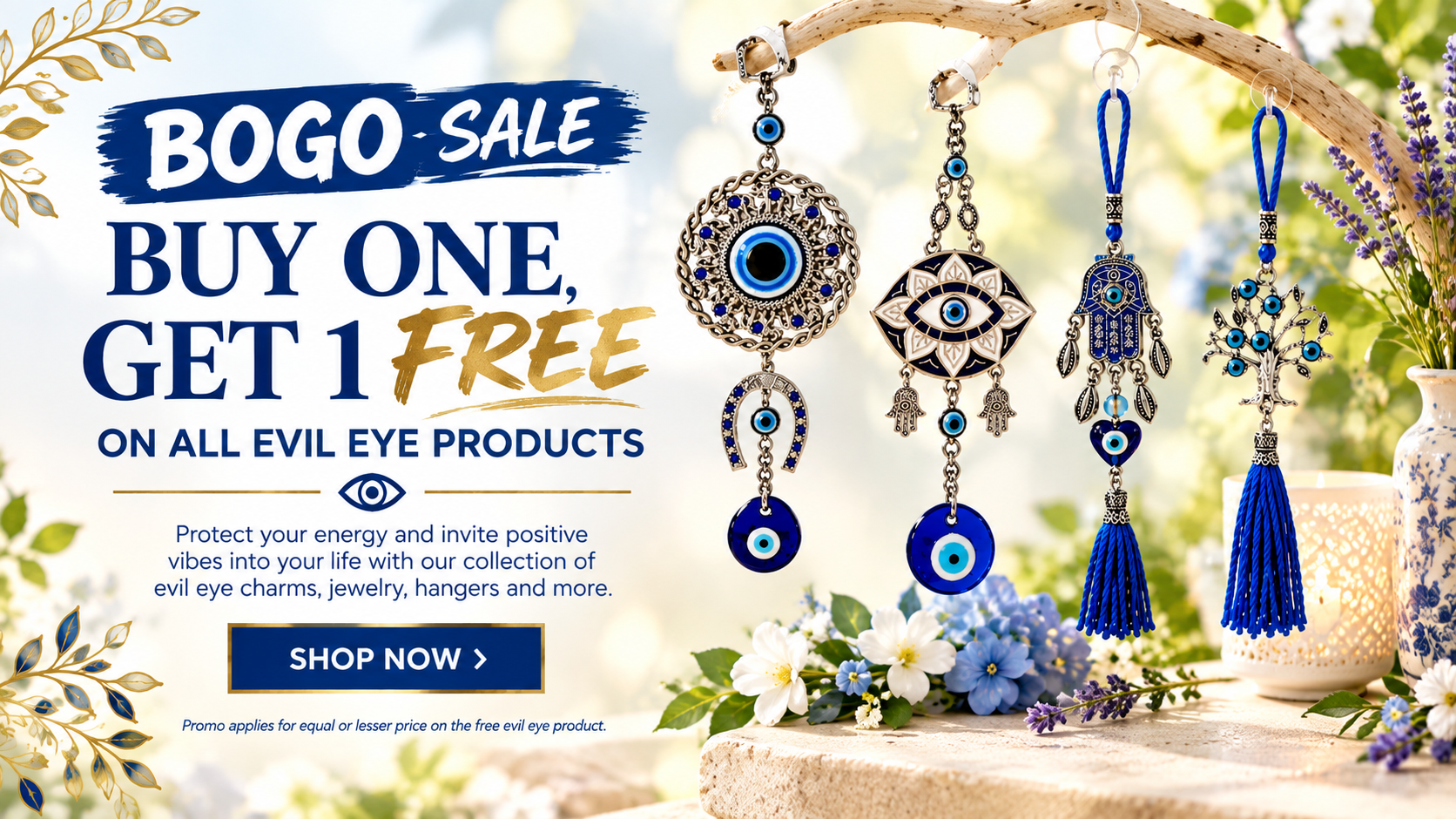 evil eye hangers angel depot store bogo free promo banner