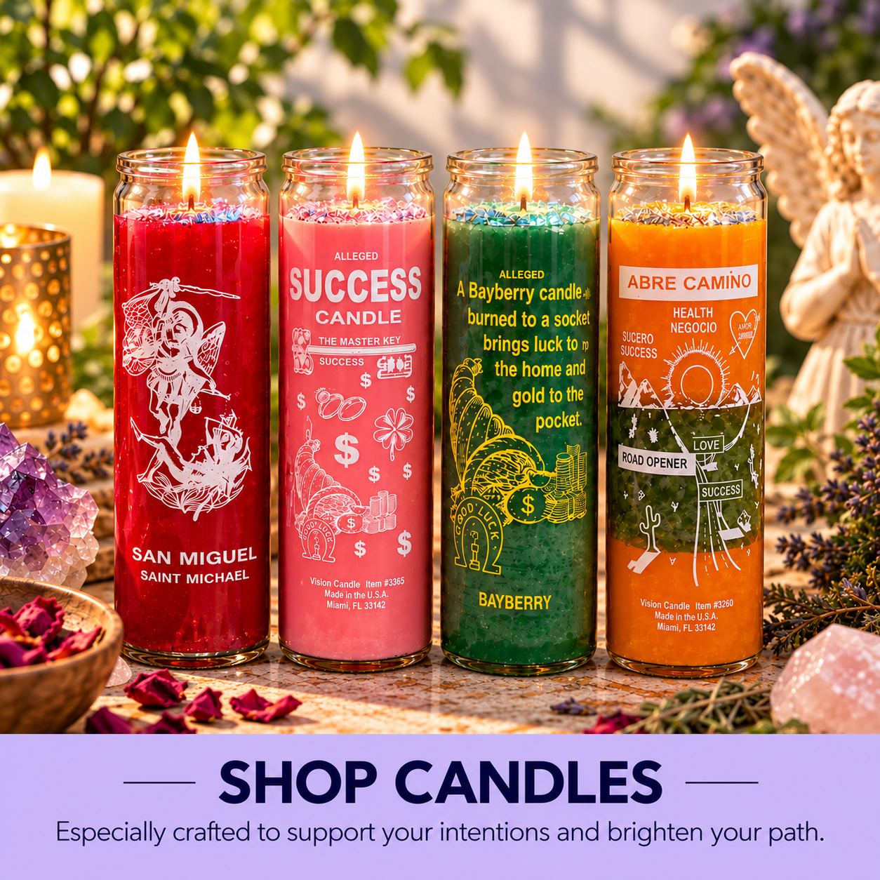 custom candle lighting service personalized spiritual ritual candles