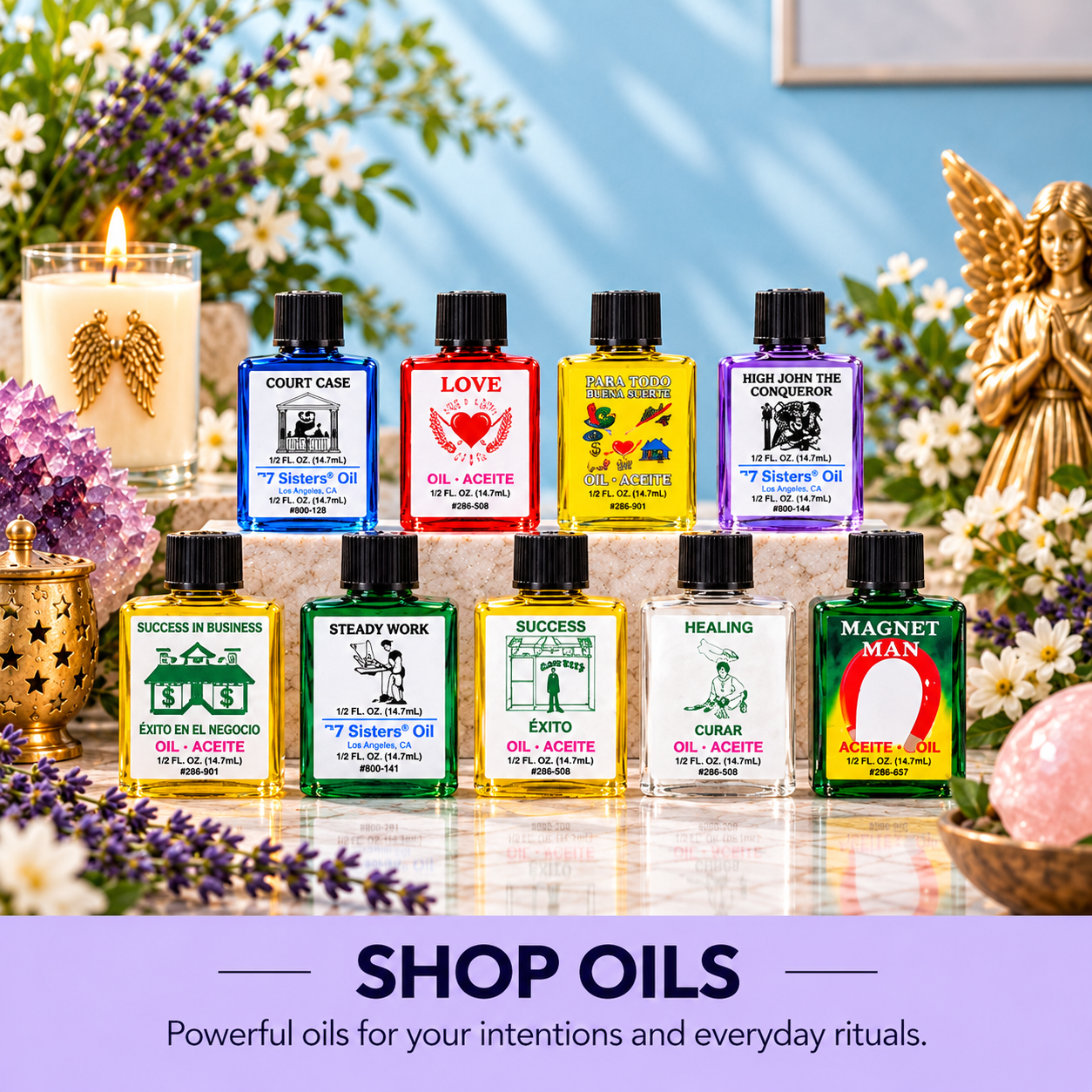 intention essential oils anointing perfums spiritual dressing ritual oils