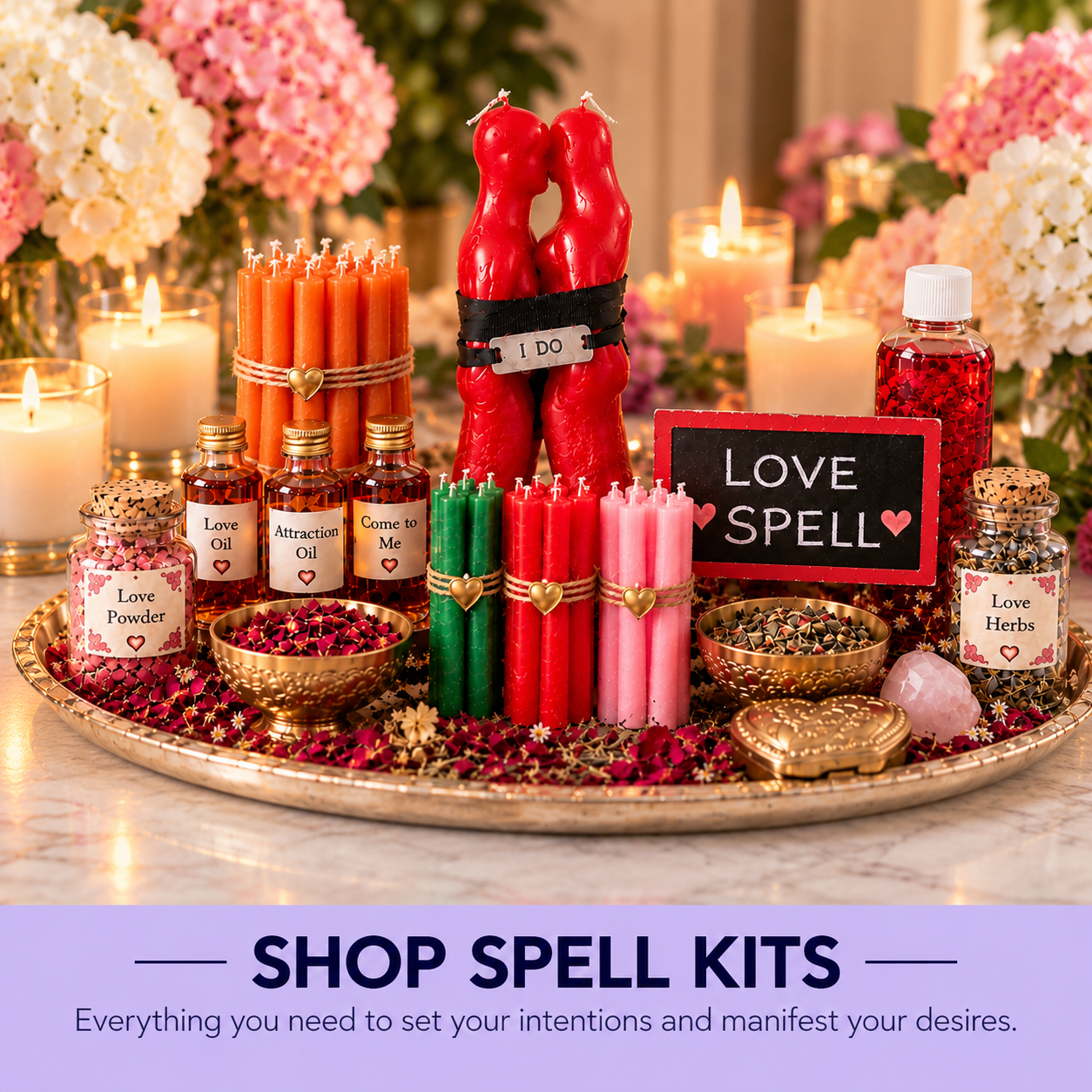 spell kits love money protection manifestation ritual intention kit